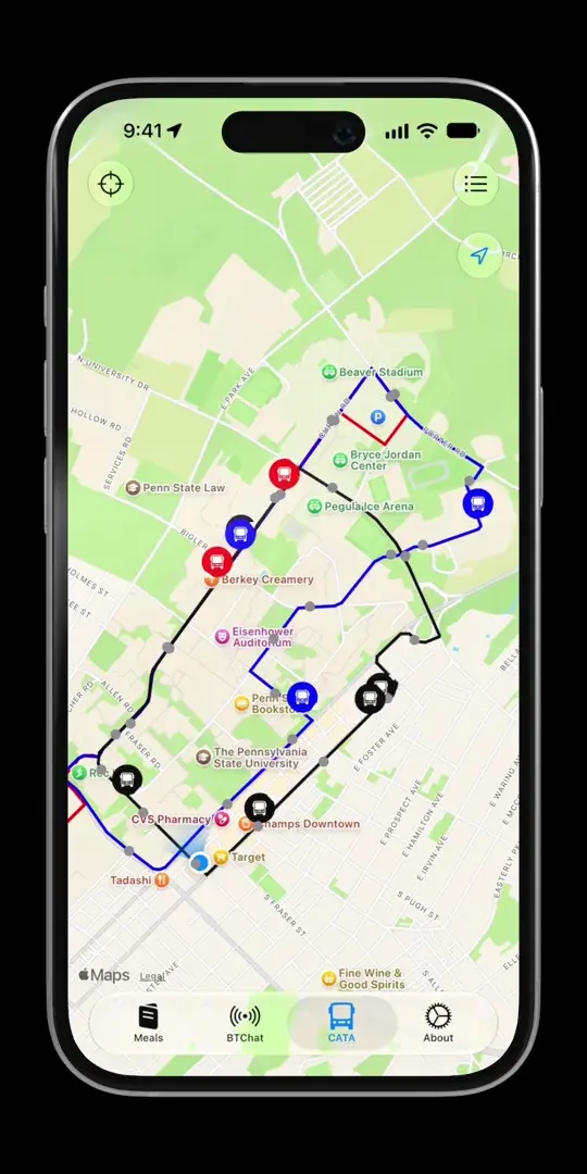 CATA map in Halls
